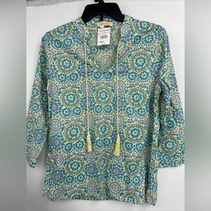 FRESH PRODUCE XS New mosaic shells corine top XS $69